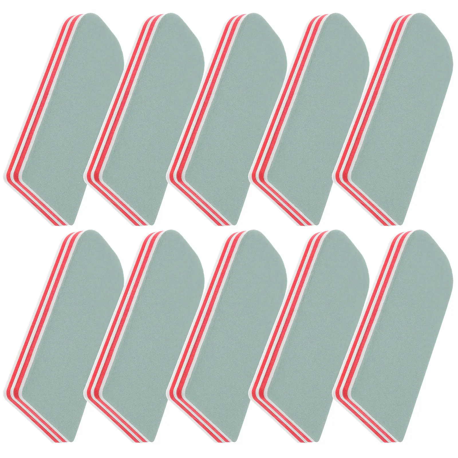 

10Pcs Professional Nail Polishing Block Dual Color 2-Sided Sponge File for Nails Artwork Wood Carving DIY Polishing