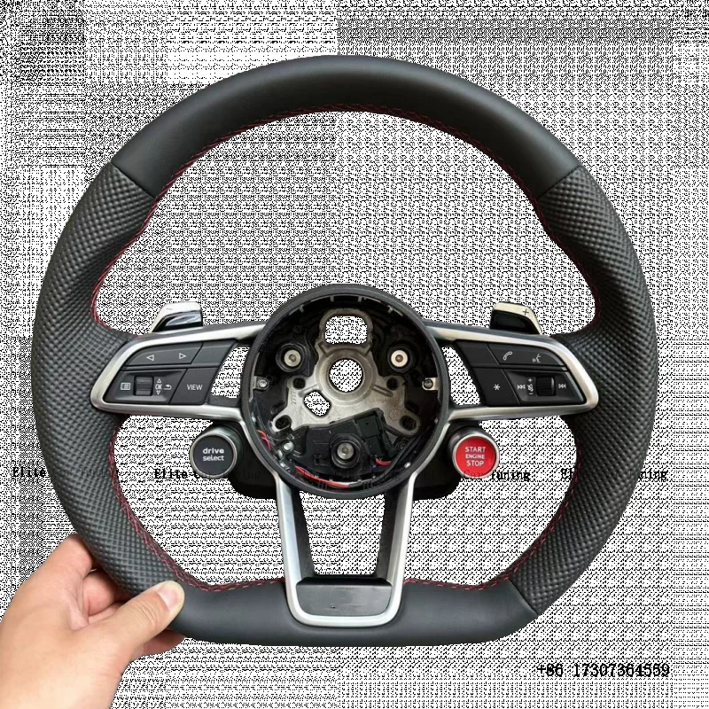 

Custom Leather High Quality Steering Wheel Exclusive Style Sport Car for Audi RS7 RS3 RS4 RS5 RS6 S4 Q3 Q5 A4 A6 C8