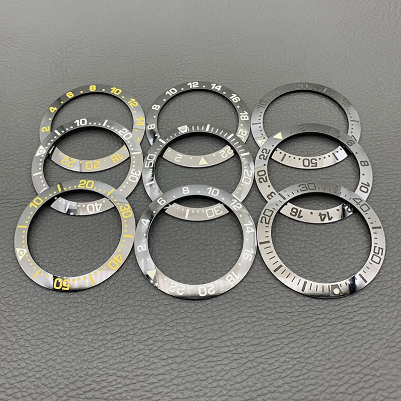 Mod 41mm Ceramic Bezel Insert Ring Samurai Bezel Ring Fits King SRPF Samurai Series Watch Case Ring Spare Parts for Men Watches