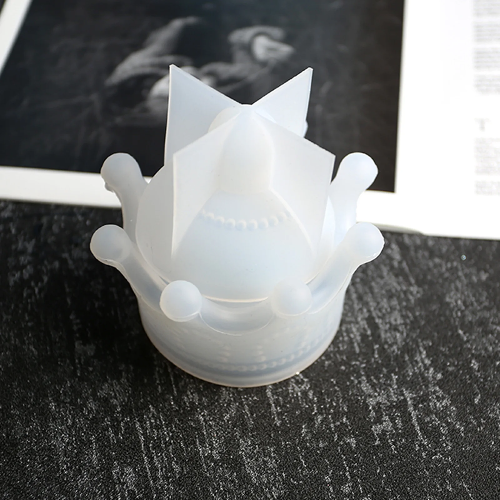 

2 шт., контейнер для эпоксидной короны «сделай сам», силиконовая форма, коробка для хранения ювелирных изделий, маленький размер, антипригарная многоразовая форма из кристаллической смолы для ручной работы