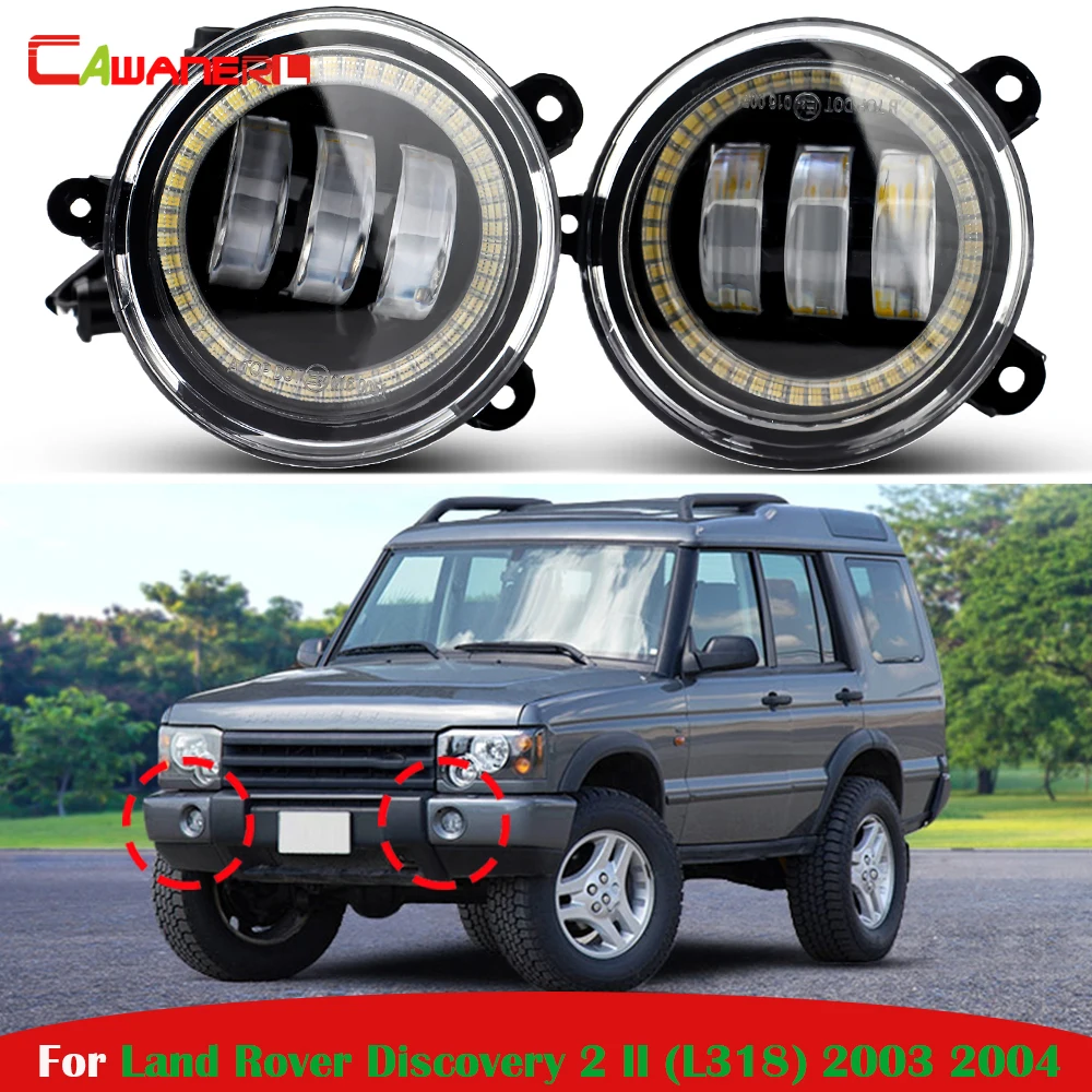 

2 шт., 30 Вт, автомобильные светодиодные противотуманные фары Angel Eye DRL, аксессуары для дневных ходовых огней H11 для Land Rover Discovery 2/II (L318) 2003 2004