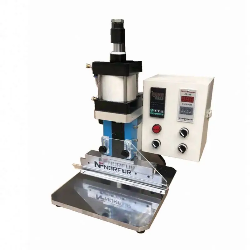 Pneumatic Purse Leather Wire Pressing Machine SemiAutomatic Luggage Handbag Silver Bag Indentation Machine Edge Pressing Machine