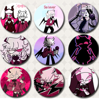Game Fnf Selever Anime Button Pin Friday Night Funkin Selever Funny Meme Sarvente Cartoon Brooch Badge Bag Decor Gamer Collect