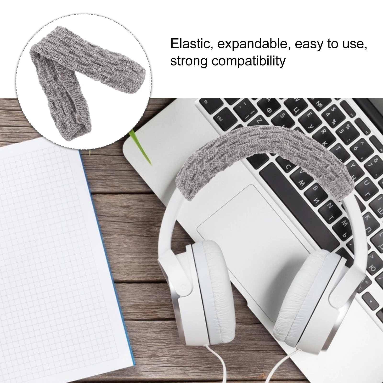 

Premium Knit Headphone Headband Cover Protector Dustproof Scratch Resistant Warm Earphone Pad Compatible For Msr7 M50X Headset