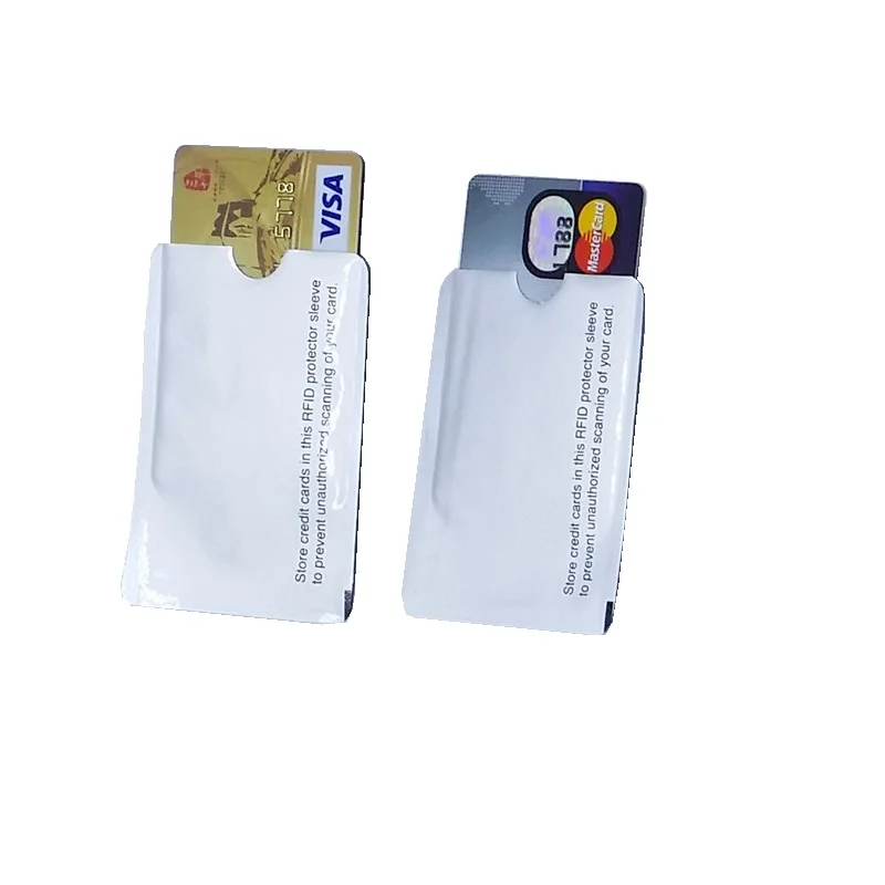 5PCS RFID Card Shielded Blocking Sleeve 13.56mhz Card Protection NFC Security Card  Prevent Unauthorized Scanning