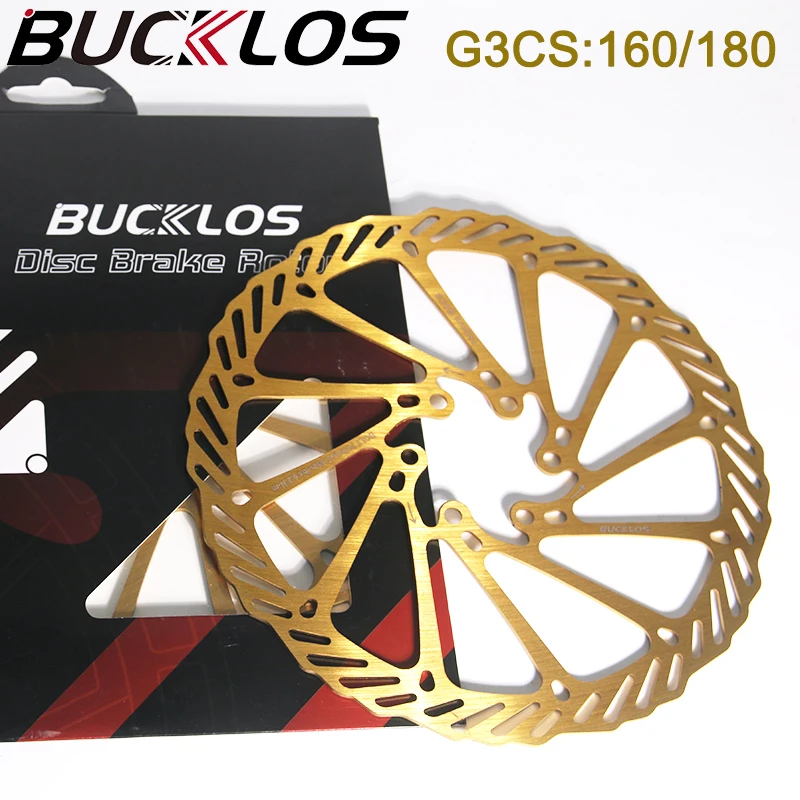 

2PC BUCKLOS Bike Rotor 160mm 180mm G3 Bicycle Brake Disc Stainless Steel Bicycle Disc Brake Rotor 6 Bolts Road MTB Rotor 1PC