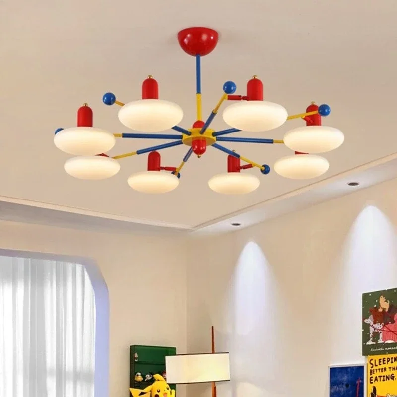 

Living room chandelier minimalist art study dining room light room cream