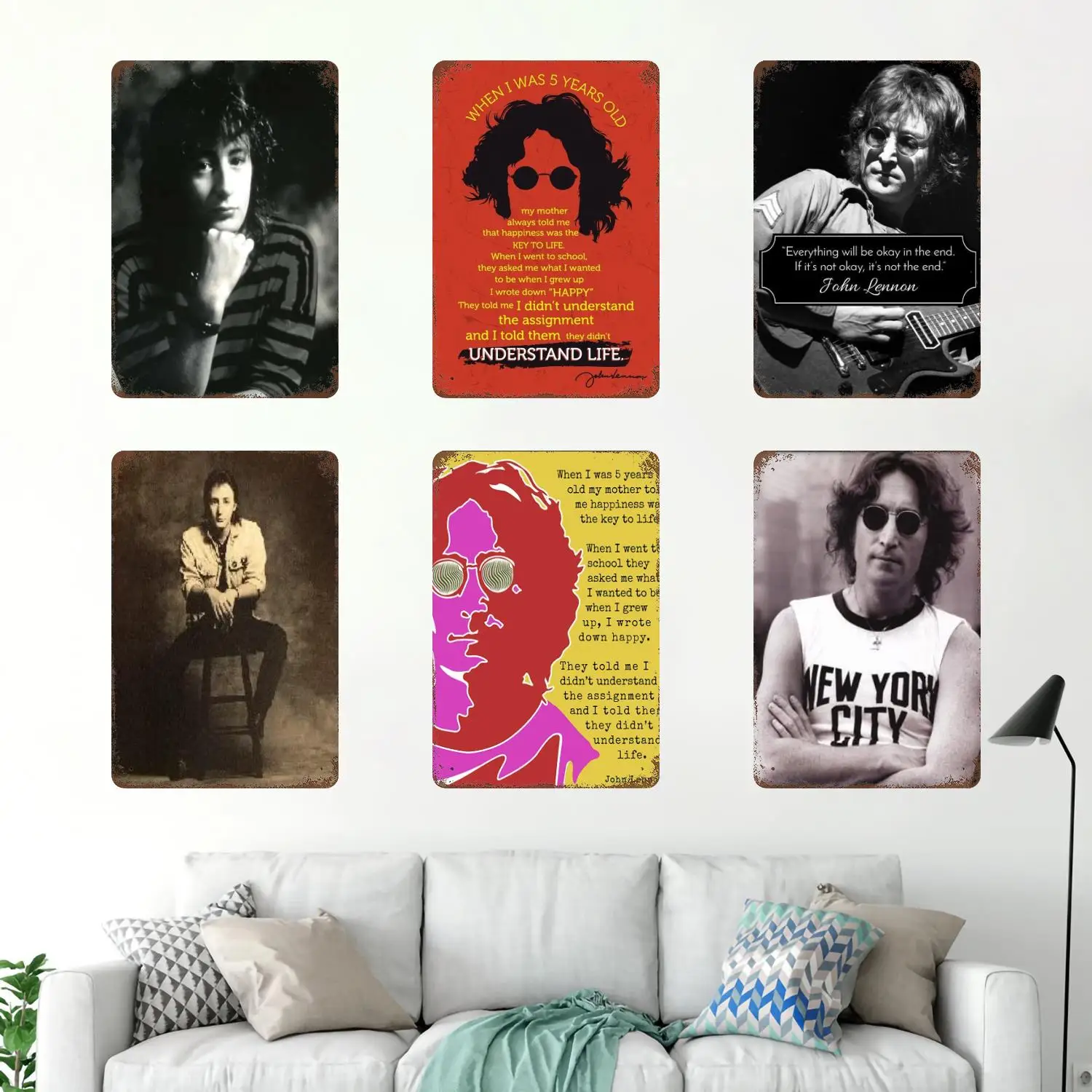 Джулиан Леннон Ретро Винтаж Оловянная Вывеска Плакат Декоративная Табличка Металлическая Пластина Настенный Декор