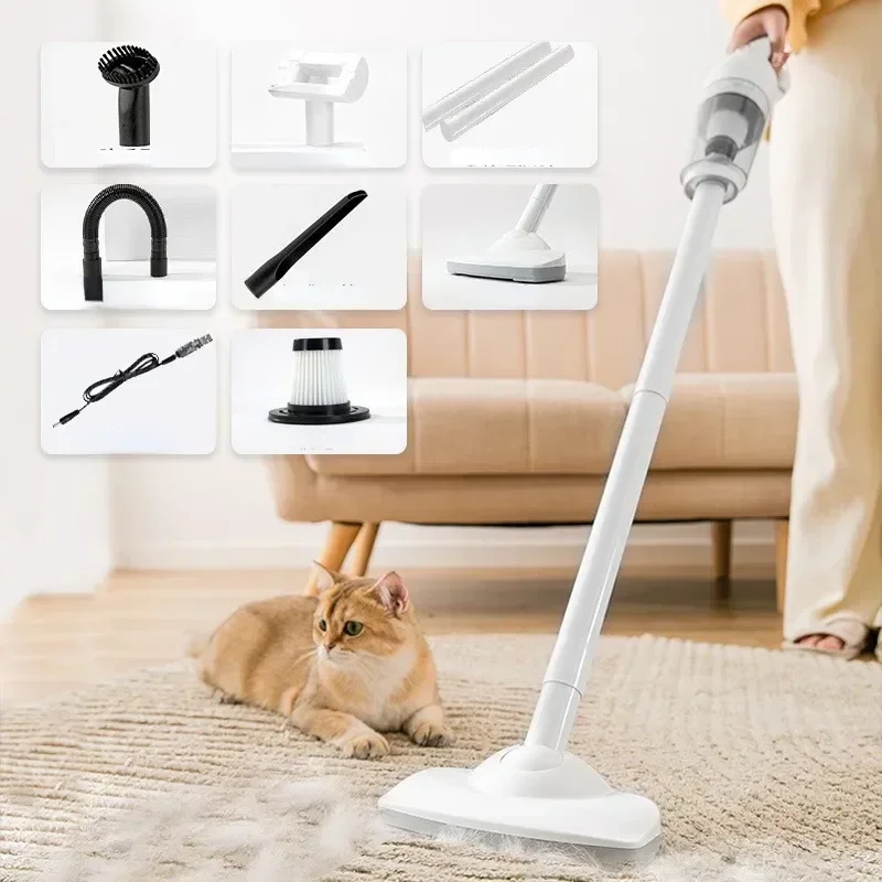 

Handheld Vacuum Cleaner 12000Pa Pet Hair Removal for Cats And Dogs Small Dustbuster for Pillows Sofas Carpets Pet Hair Removal A
