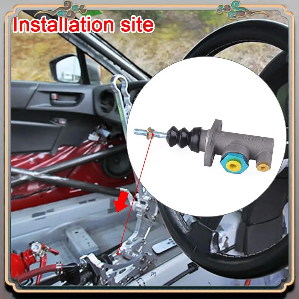 Cilindro maestro de embrague de freno A73Q, barra de rosca de 0,625 orificios remota para freno de mano hidráulico M8