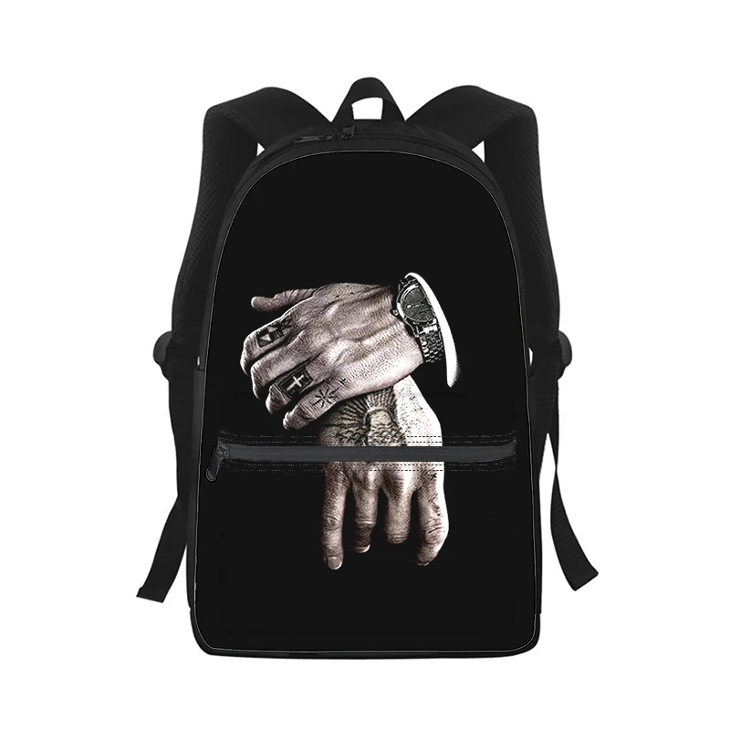 Mochila con estampado 3D de la Mafia rusa para hombre y mujer, bolso escolar de moda para estudiantes, mochila para ordenador portátil, bolso de hombro de viaje para niños