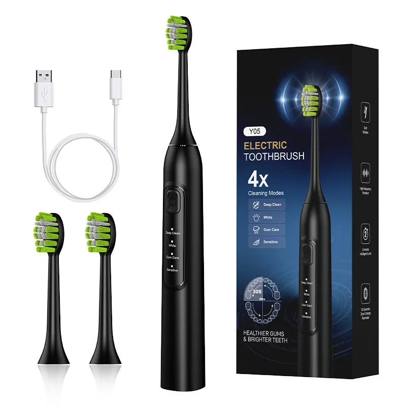 Adjustable Speed Electric Toothbrush for Home Use, Soft Bristles, Rechargeable, Waterproof, Portable, Adult Model,