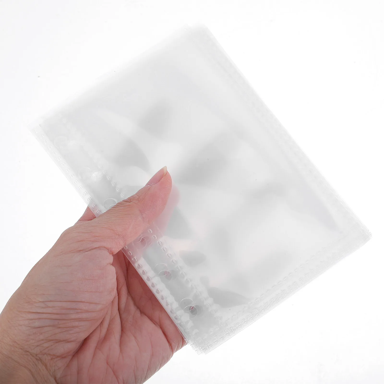 60Pcs A7 Scrapbook Refill Pages 14x12.5cm Clear Heavy Duty Plastic Page Protectors for Binder Albums Photo Album Inserts Pocket