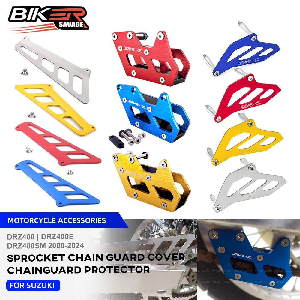 

Защитная крышка цепи для SUZUKI DRZ400SM DRZ400E DRZ400 DR-Z400 2000-2024, направляющая крышка для мотоциклетных цепей, защитные крышки звездочки