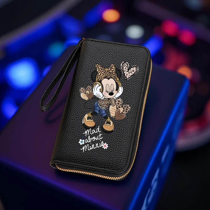 محفظة ميني طويلة مع حزام معصم، فتحات للبطاقات، سحاب للإغلاق، جيب للعملات المعدنية، هدية مثالية للمكتب والسفر والتسوق في الهواء الطلق