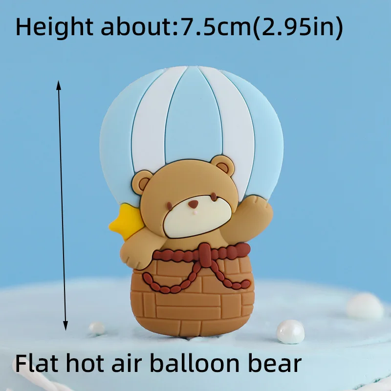 3D-Bär-Kuchenaufsatz für Babyparty und 1. Geburtstag, Party, Junge, Mädchen, Geschlecht offenbaren, Kuchendekorationen, Partyzubehör – Detail 9