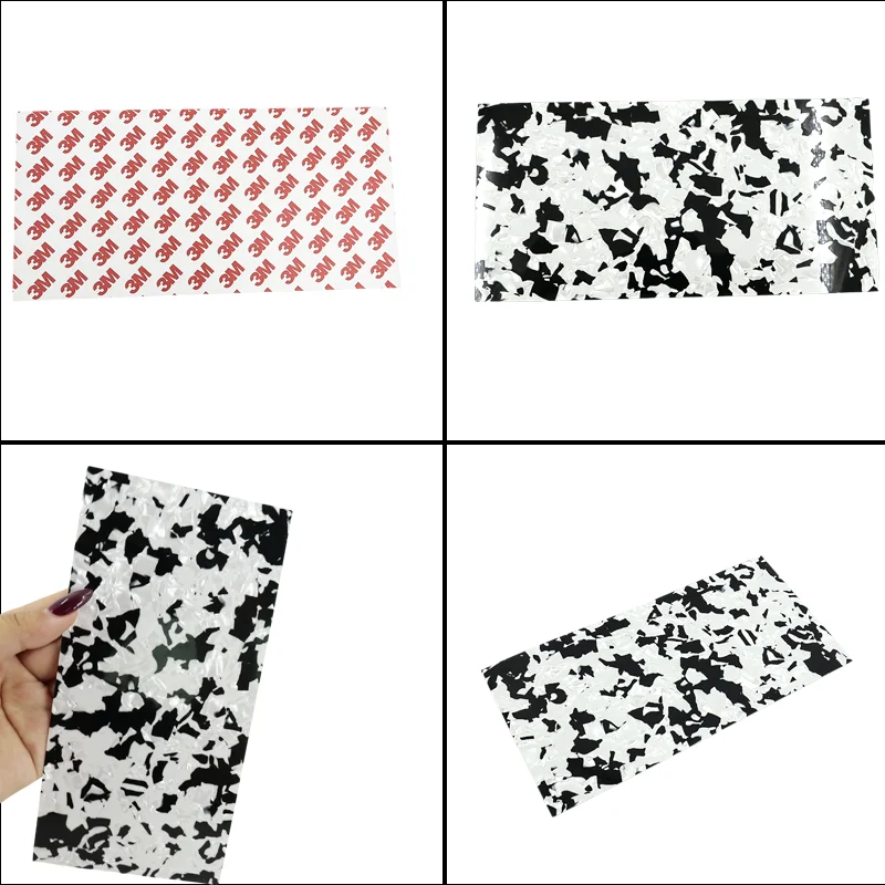 Black White Speckled Guitar Pickguard Dot Matrix Electric Guitar Replacement Guard