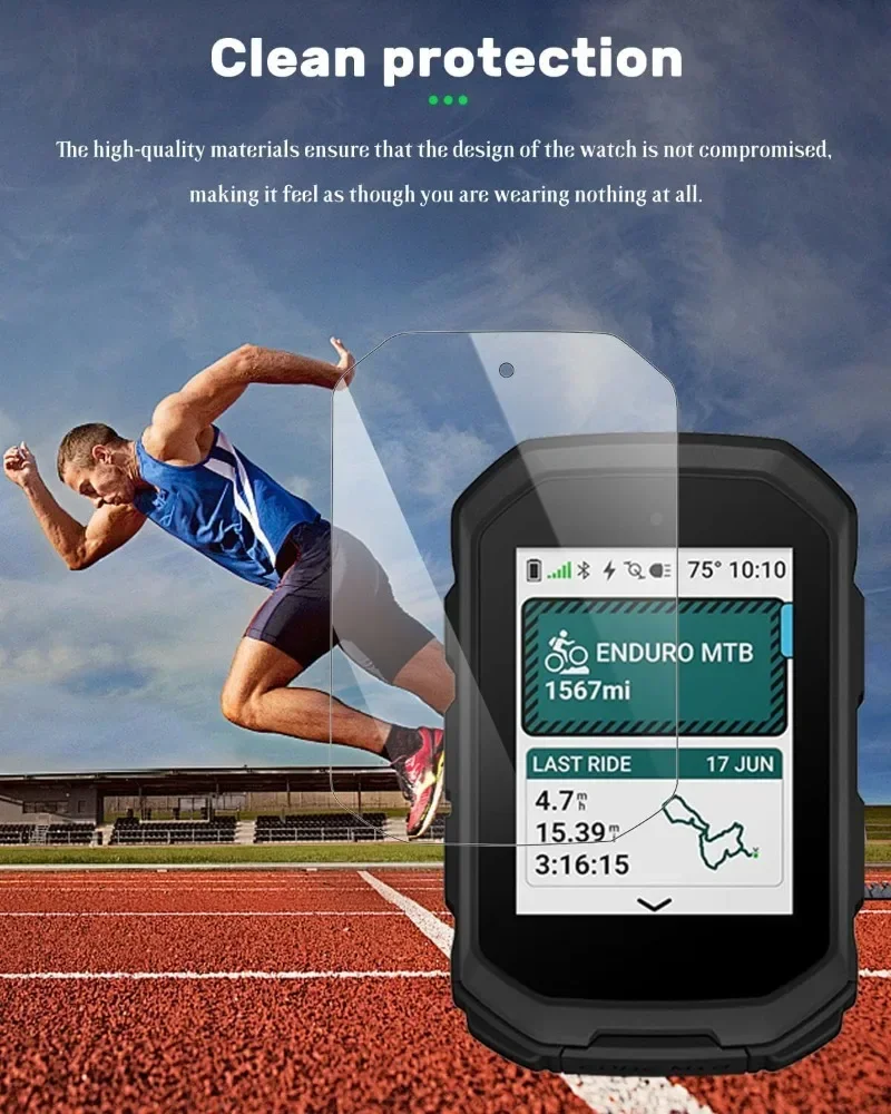 For Garmin Edge MTB Tempered Glass Screen Protector: HD Clear Anti-scratch Waterproof, Shatter-Resistant & Fast-Install, User-Fr