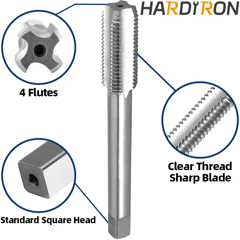 Imagem -03 - Hardiron Tap e Round Die Grupo M17 x 075 Linha da Máquina Direita