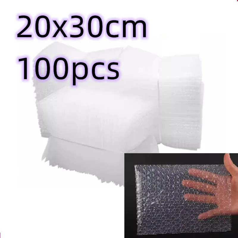 Imagem -02 - Shockproof Bubble Mailers para Pequenas Empresas Espuma de Embalagem Protetora Bolsas de Envelope de Cor Branca Atacado 20x30cm 100 Pcs