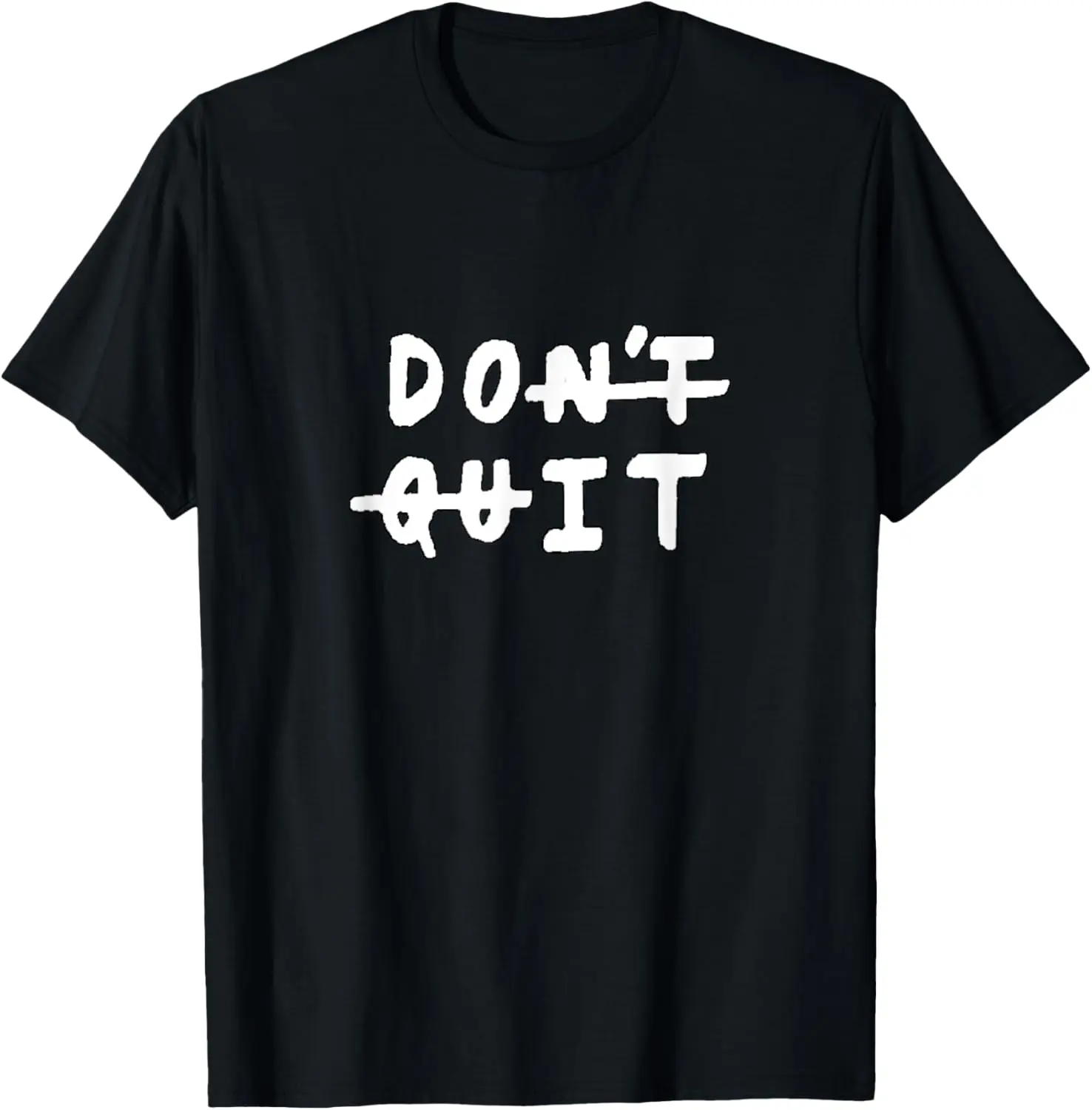 T-shirt imprimé avec citation et slogan « Ne laissez pas tomber (faites-le) », pour la motivation sportive et la gym, hauts d'été, t-shirt vintage, Camisas