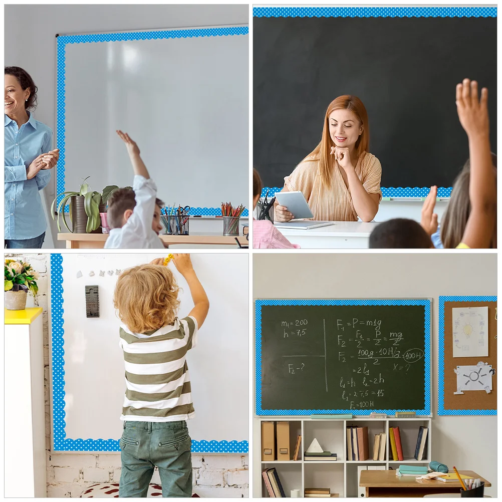 12Pcs Bulletin Board Borders Magnetic Trim PVC Material Liven Up Your Places Decorative Magnetic Bulletin Board Border