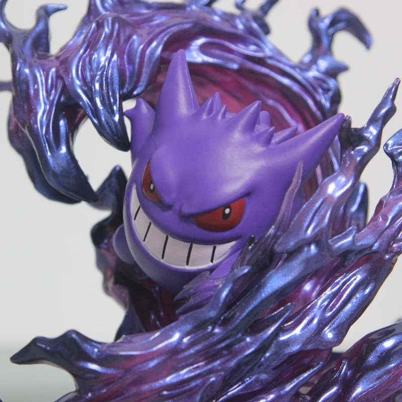 Pokemon Gengar Anime Figure Sun Snorlax Ghost Claw Action Figurine 18cm Pvc Statue Model Desk Decoration Collection Toy Kid Gift image 6