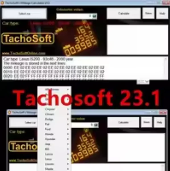 

Калькулятор пробега TachoSoft 23,1 TachoSoft Программное обеспечение для расчета счетчика пробега V23.1 с лицензией Цифровые калькуляторы одометра