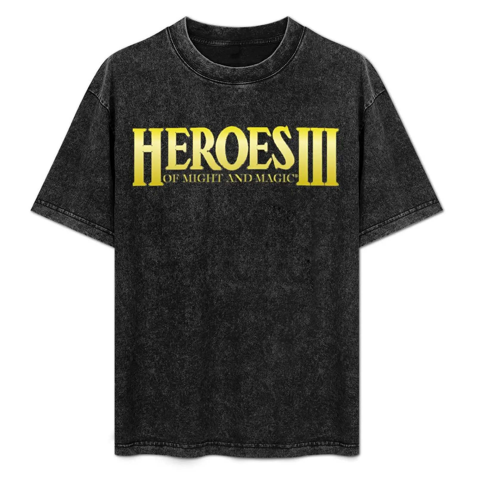 Heroes Of Might And Magic 3 logo T-Shirt Stretch Fabric Comfort T-Shirt