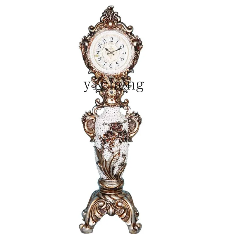 

YY Vertical Clock Fashion Simple Vintage Creative Clock TV Cabinet Decoration