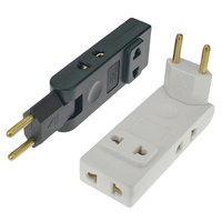 4 in 1 EU Plug Electrical Socket 180 Degree Rotation Plug Adapter Extension Protable Power Converter Wall Outlet Plugs Adaptors
