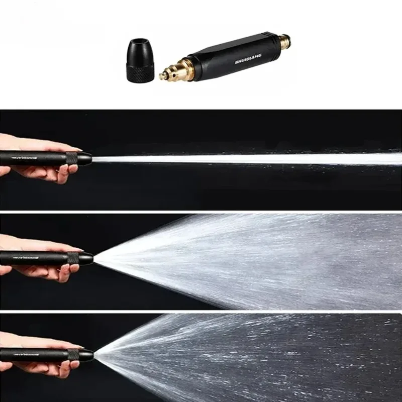 ارتفاع ضغط مدفع المياه المنزلية غسيل السيارات المياه السوداء فوهة غسيل السيارات الماس المياه غسيل السيارات بندقية سقي الأنابيب #5