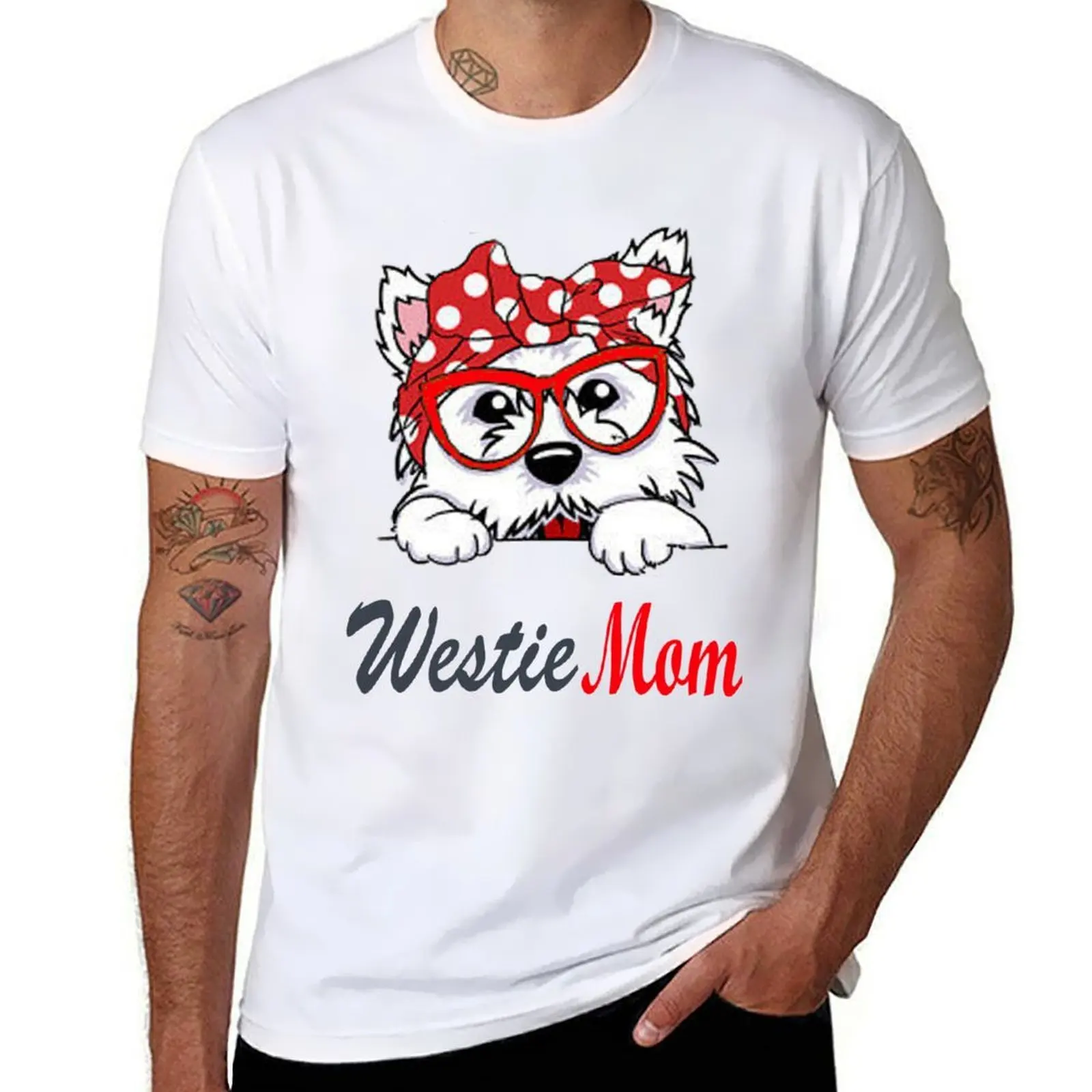

Westie mom T-Shirt man t shirts cotton cotton t shirt pack T-Shirt