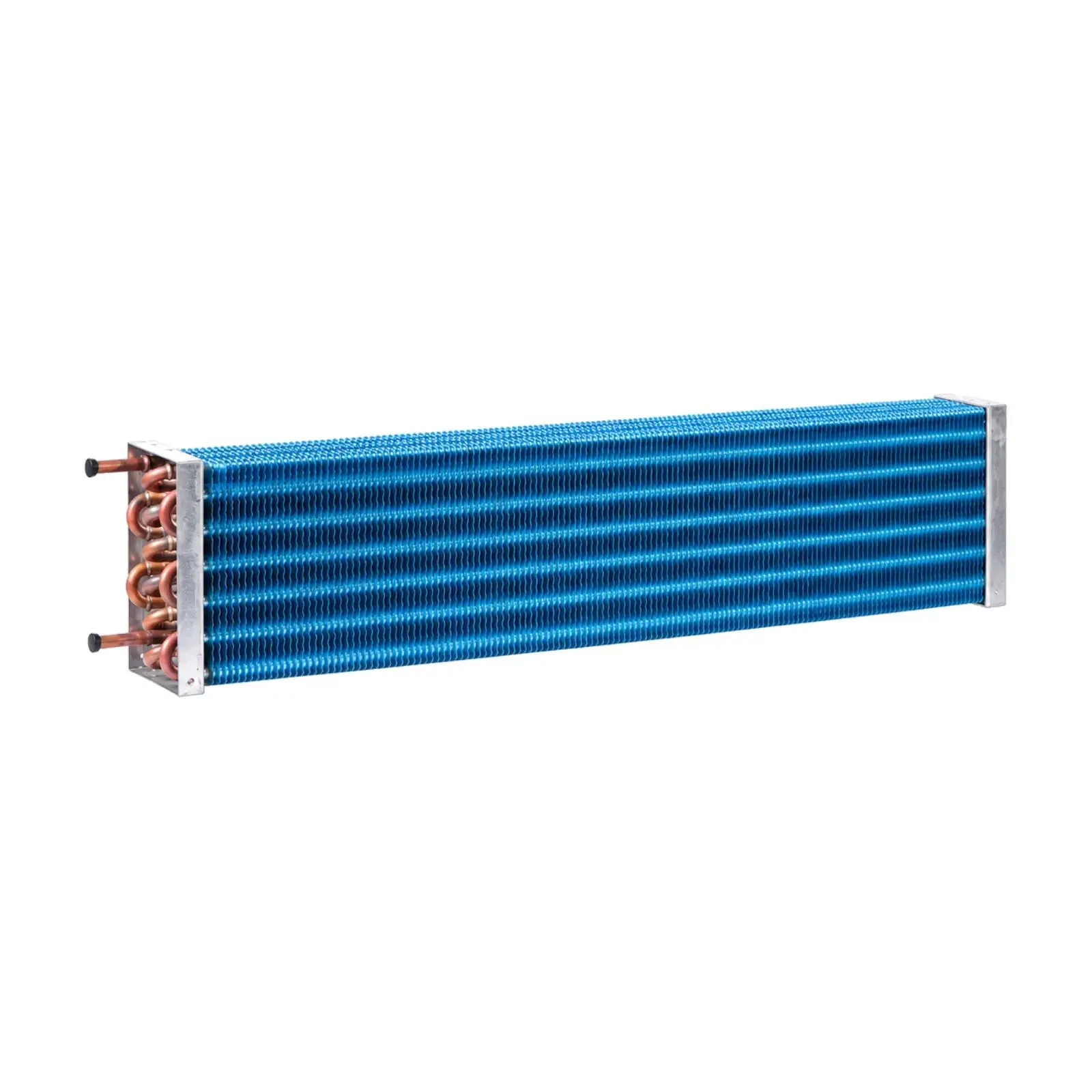 Cooling Coil Copper Heat Exchanger Rectangular Finned Tube Assembly for Dehumidification System Replacement