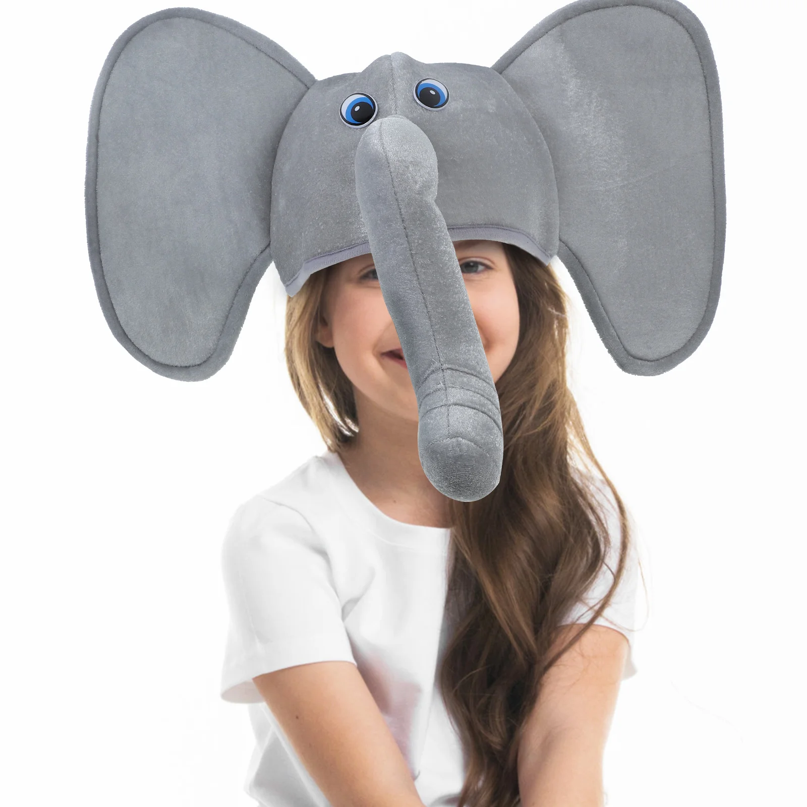 

1pcs Elephant Hat For Adults Animal Party Accessory Funny Costume Headpiece Elephant Themed Headwear Birthday Holiday
