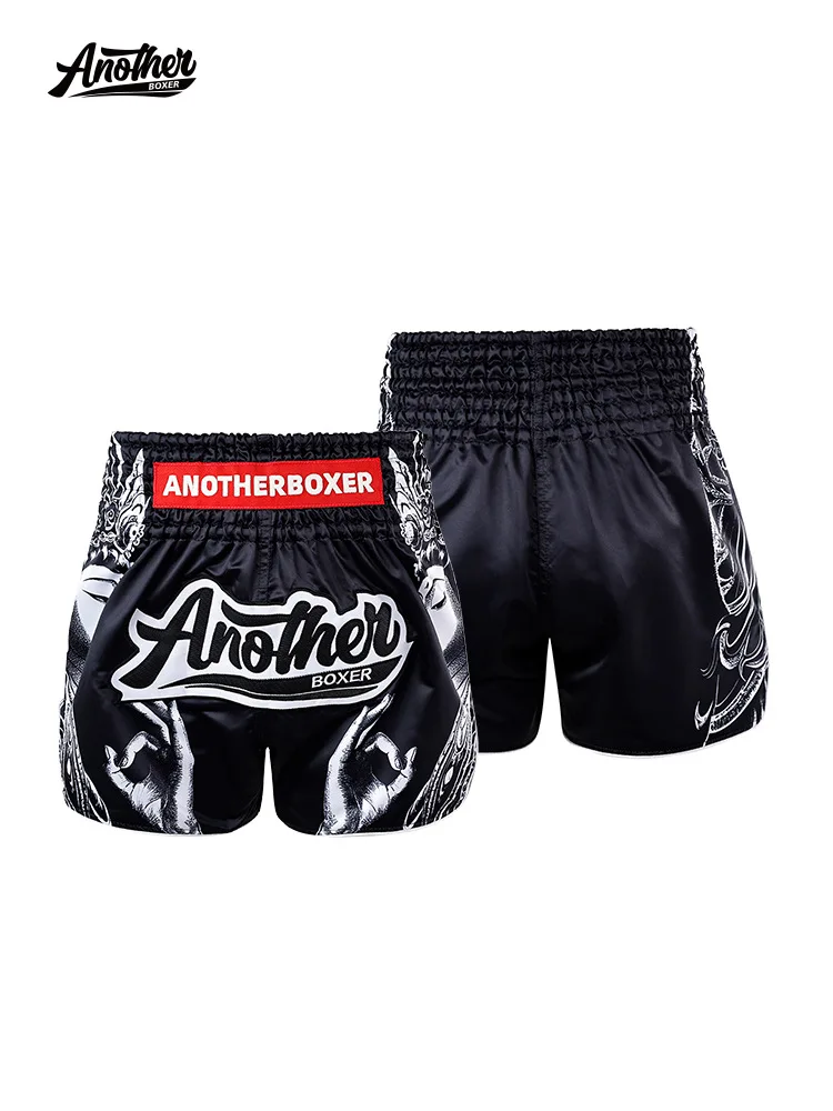 

Black Muay Thai Boxing Shorts High Waist MMA Kickboxing Short MMA Traditional Nation Trunks 2025