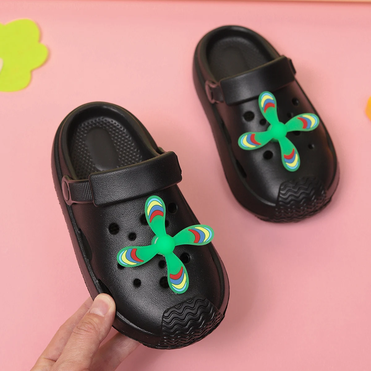 Children's Hole Shoes Slippers Summer Sandals Soft Anti-Sllip DIY Design Child Shoes Sandy Beach Boys Girls Shoes