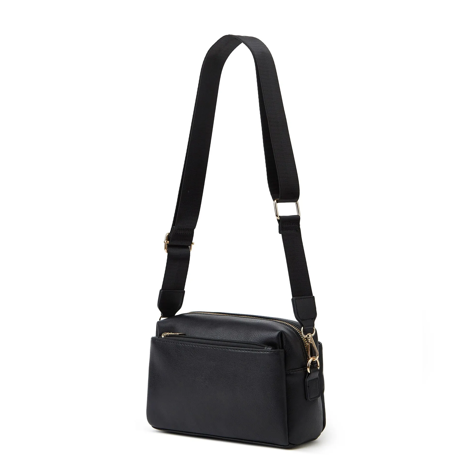 Women Casual Shoulder Bag Solid Pu Leather Wide Bag Strap Cross Body Bag 2023 Classic Purse Bag