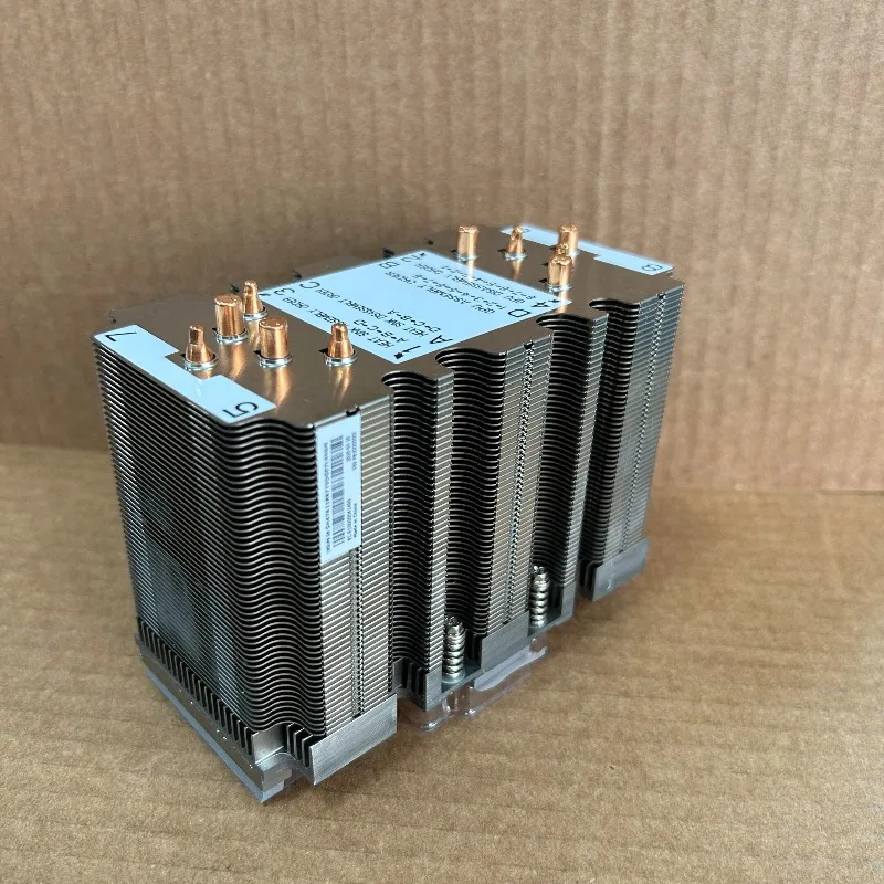 GPU Cooler for SXM2 V100 P100, 10 Copper Heat Pipes Passive Heatsink, 11cm Height Server Graphics Card Cooling Radiator