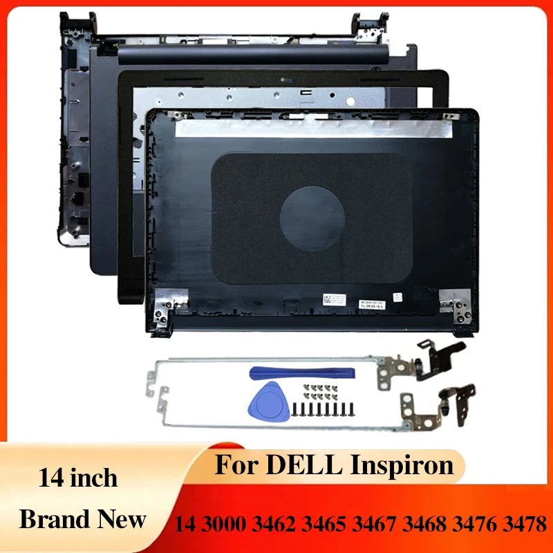 For DELL Inspiron 14 3462 3465 3467 3468 3476 3478 Notebook Screen LCD Back Cover/Front Bezel/Hinges/Palmrest/Bottom Accessories