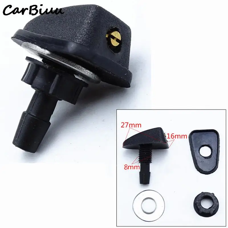 Universal Car Windshield Wiper Fan Nozzle Windscreen Washer Jet Nozzles Water Fan Spout Cover Washer Outlet Wiper Accessories