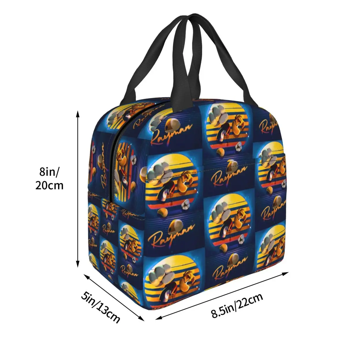 Rayman Legends 80 ريترو معزول حقيبة الغداء للنساء مكتب برودة صندوق طعام حراري حمل صناديق الغداء المحمولة الحاويات #3