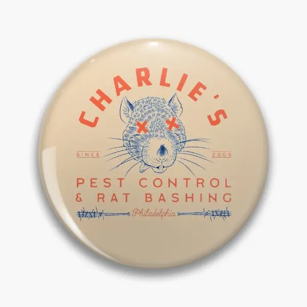 Charlie Is Pest Control  Soft Button Pin Badge Jewelry Lapel Pin Lover Decor Funny Cartoon Metal Brooch Women Collar Clothes Hat