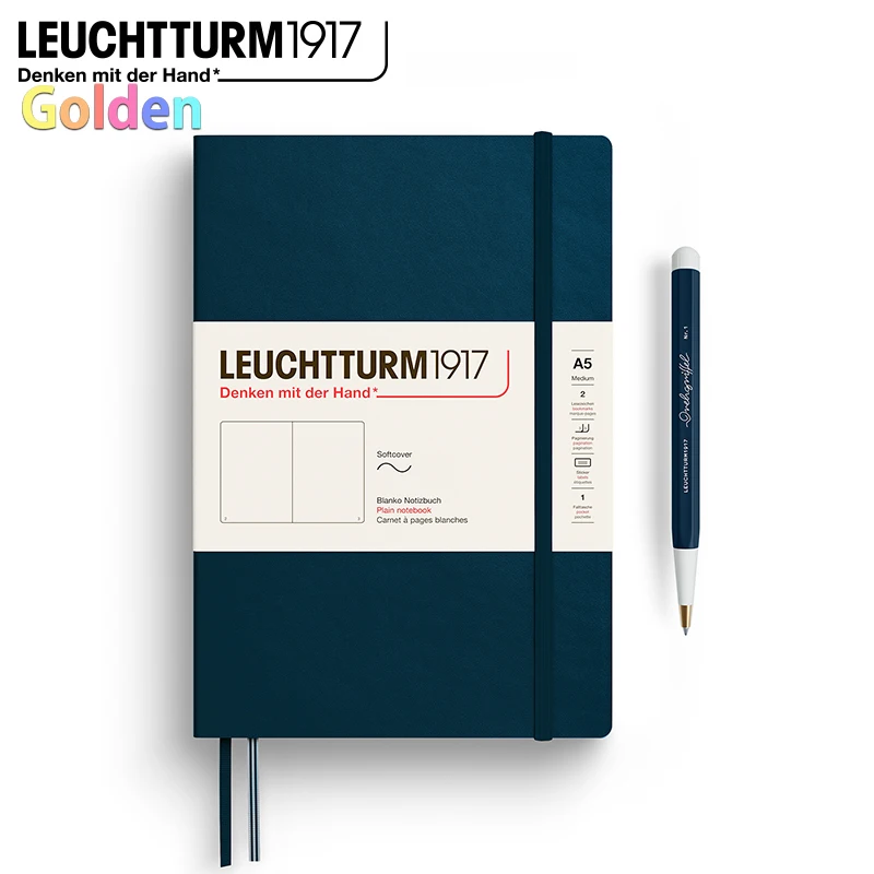 LEUCHTTURM 1917 A5 دفتر ملاحظات كلاسيكي 2025 خيارات غلاف فني وغلاف فني، مثالية للملاحظات التجارية والاجتماعات والمجلات #3