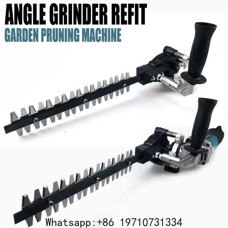 Angle Grinder Refit Garden Pruning Machine Tool Hedge Trimmer Pruning Tools Garden Home Compatible with 110/115 Type Angle Grind