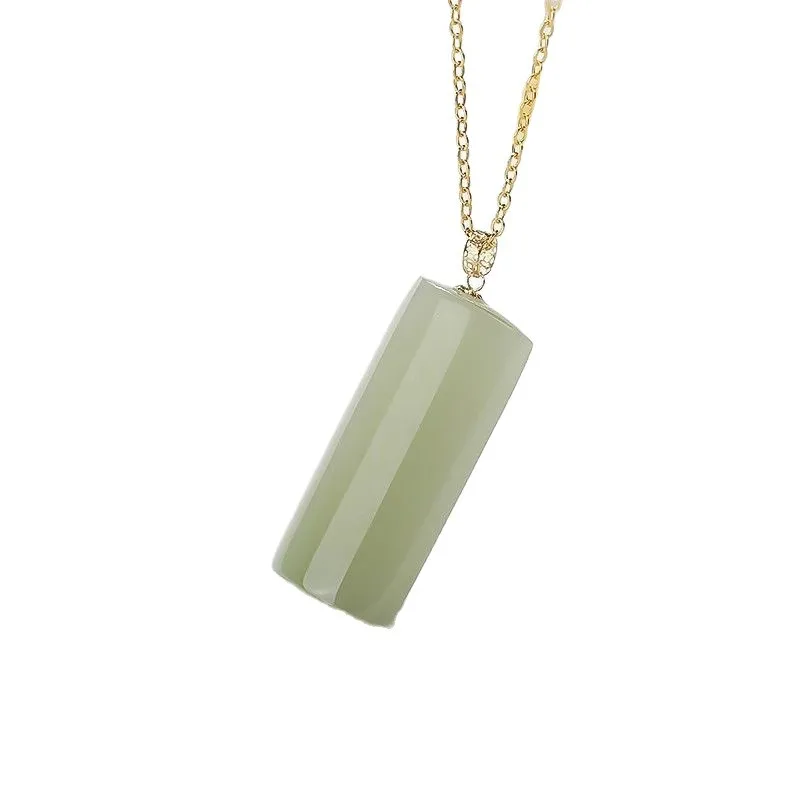 Natural Hetian Jade Wushitai Pendant Necklace for Women 2026 Jewelry for Mom Girlfriend Gifts