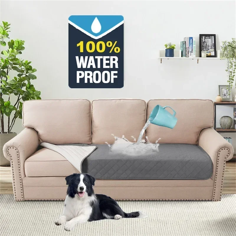 1PC Wodoodporny pokrowiec na sofę Antypoślizgowy pokrowiec na sofę dla dzieci Pets Cat Dog Plaid Sofa Slipcover Couch Mattress Narzuta na łóżko do salonu