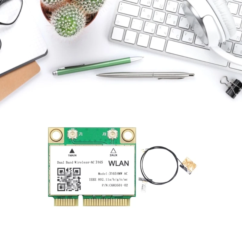 3165HMW беспроводная карта памяти 5G AC 600M 3165 двухдиапазонный мини PCIE Wi-Fi адаптер
