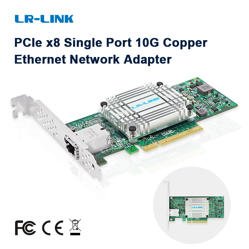 LR-LINK 6801BT 10Gb Nic Card Ethernet Network Card PCI Express X8 Network Adapter Lan Card Server Intel 82599