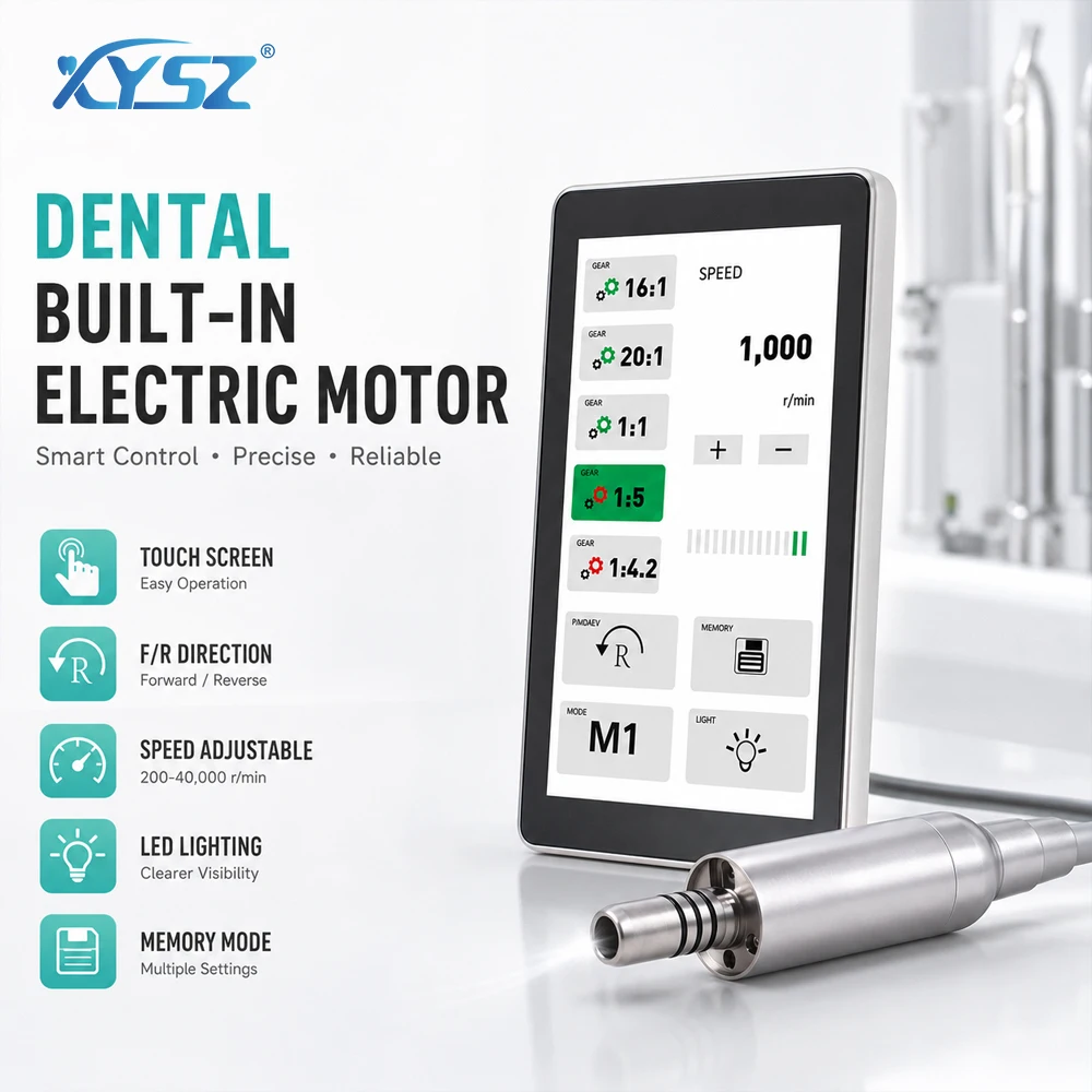 Dental Full Touch Built-in LED Brushless Electric Micromotor Fiber Optic Contra Angle for Dental Chair Dentist Equipment Tool